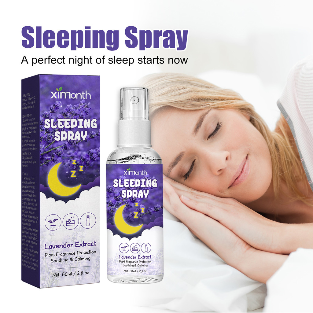 Deep Sleep Aid Aromatherapy Spray Sleep Easy Semprotan Tidur Deep Sleep Pillow Spray Insomnia Spra B