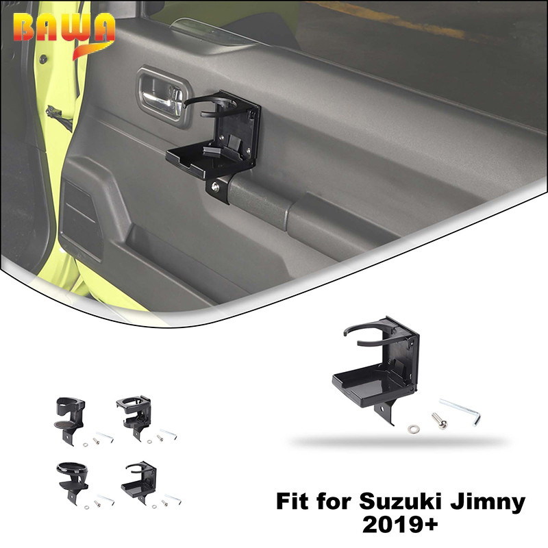 BAWA Door Cup Holder Drink Stents For Suzuki Jimny 2019 2020 2021 2022 2023 2024 Water Cup Bracket I