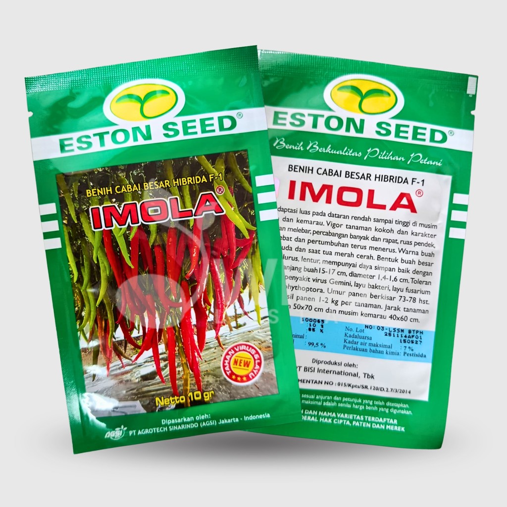 Bibit Cabe Merah Besar Imola New F1 10gr Asli Pabrik Tahan Geminivirus