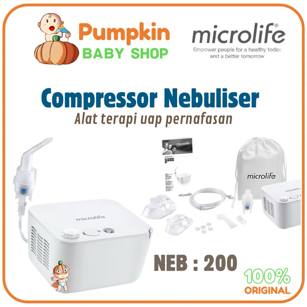 MICROLIFE Compressor Nebulizer NEB 200 - Nebulizer Bayi Anak Dewasa