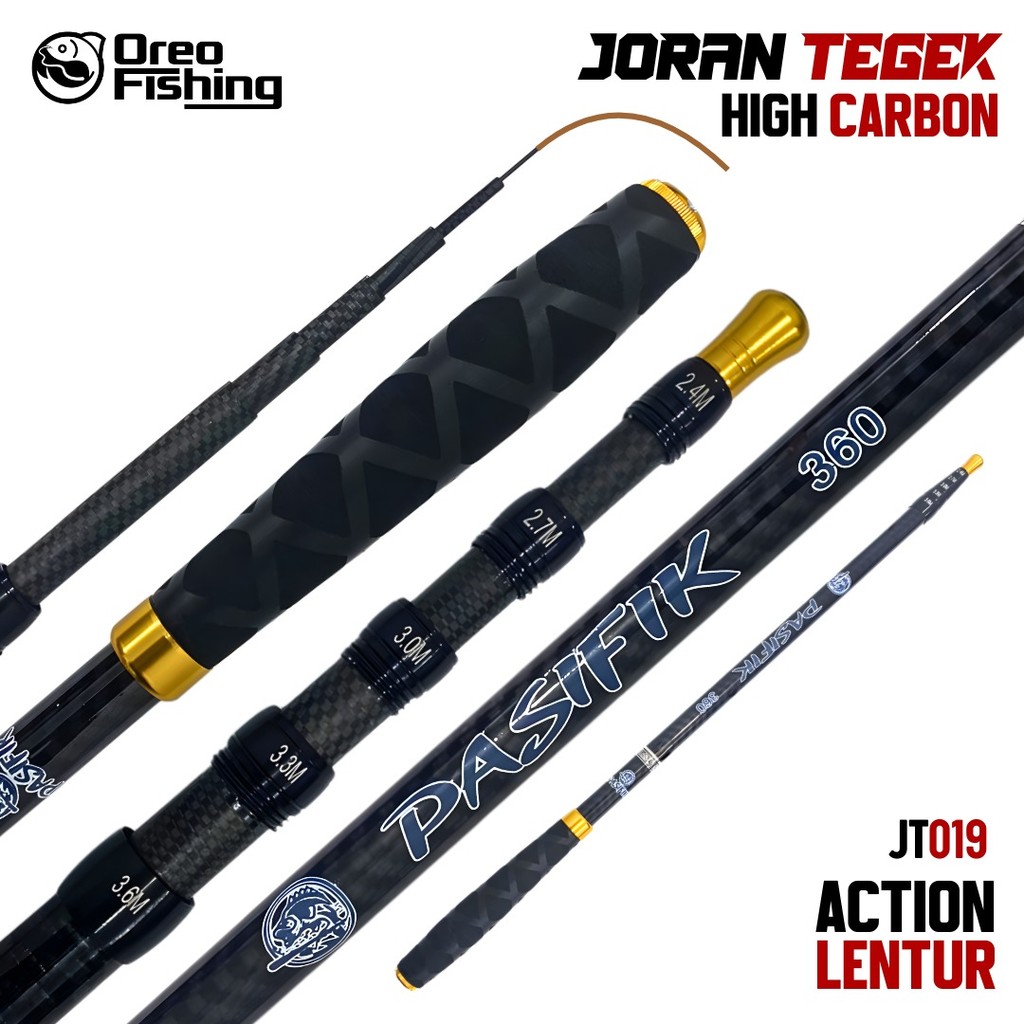 Joran Tegek  Zoom Premium High Carbon – Travel Friendly Action Lentur Ringan dan Kuat