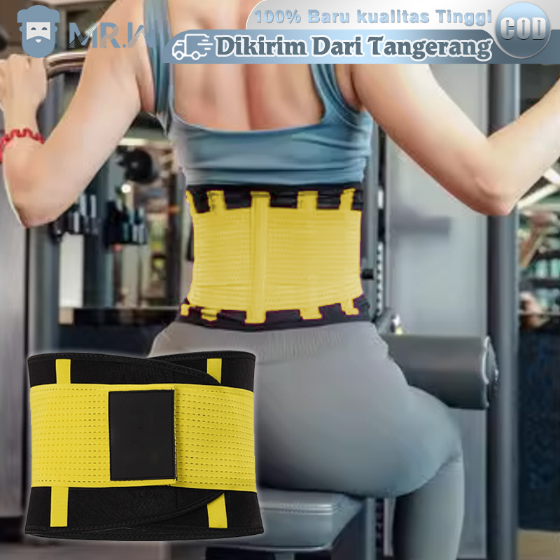 Korset Olahraga Wanita Pria Pelangsing Perut Buncit Korset Gym Pembentuk Tubuh Ideal