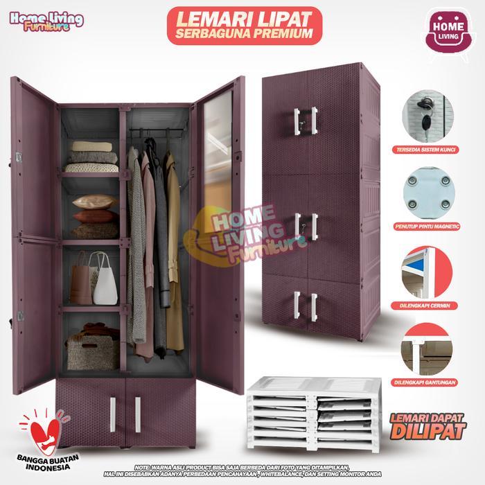 Lemari Jumbo Lemari Plastik Lipat - Lemari Pakaian - Lemari Baju Jumbo - Lemari Lipat - Lemari Porta