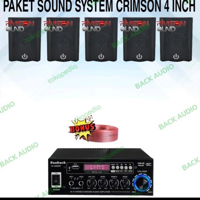 paket sound system cafe dan resto 5 spesker crimson