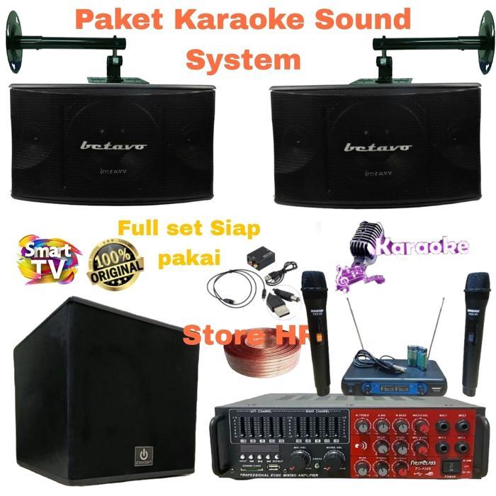 paket karaoke full set rumahan betavo komplit original