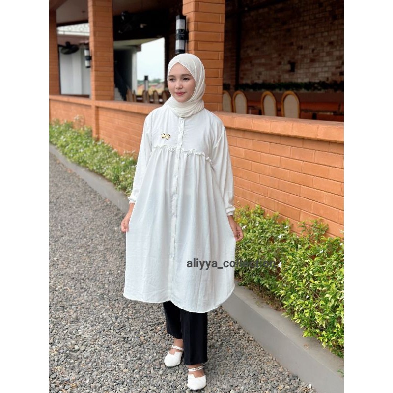 KEMEJA TUNIK CRINKLE AIRFLOW PREMIUM/TUNIK CRINKLE TERBARU/KEMEJA POLOS CRINKLE AIRFLOW PREMIUM