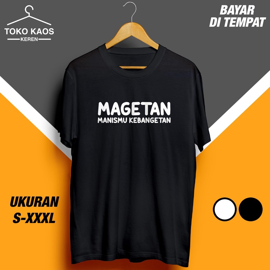 Kaos Distro Singkatan Magetan Manismu Kebangetan / Baju Cowok Cewek Lucu Gokil Kocak
