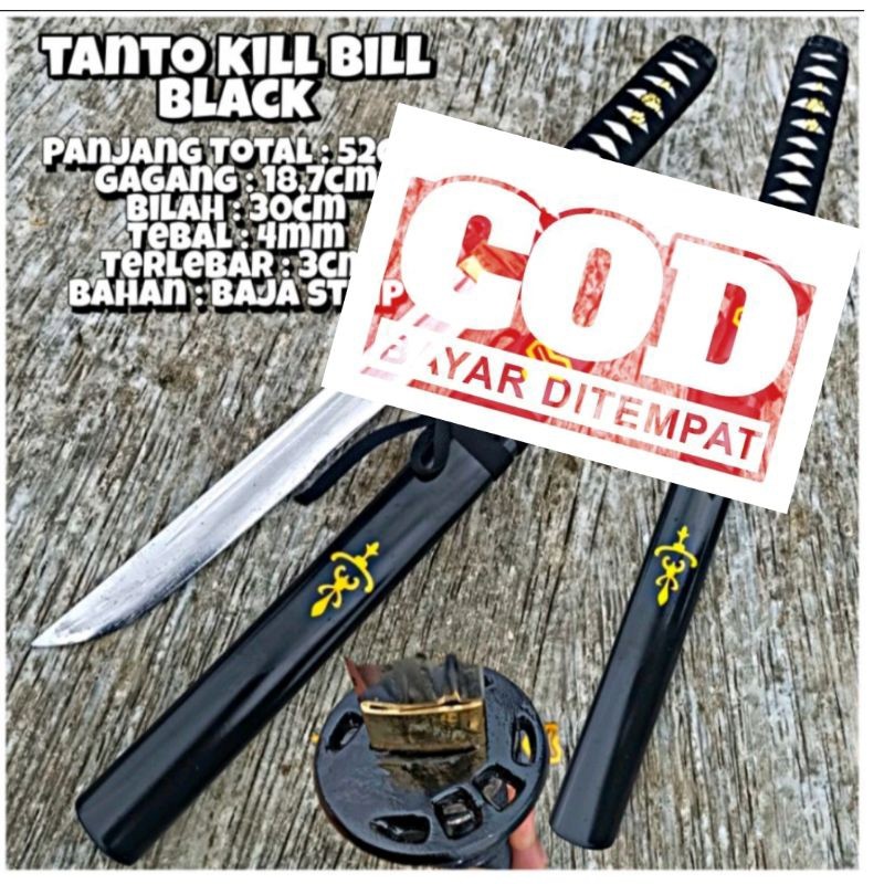 Pisau pendek hitam pisau dapur jepang pisau unik