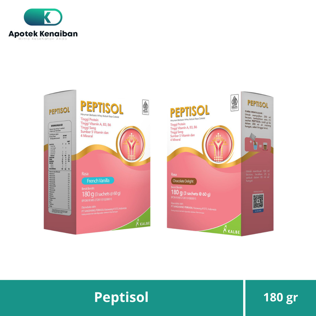 Peptisol 180 gram - Susu Tinggi Protein