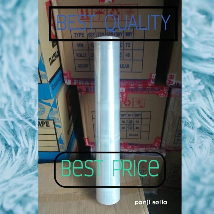 Stretch film 50cm x 120m Plastik wrapping strecth wrap parcel buah