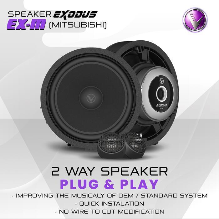 VENOM EXPRESS EXODUS - SPLIT 2 WAY & COAXIAL FOR MITSUBISHI Car - SPEAKER SPLIT 2 WAY (EX-M) - SPEAK