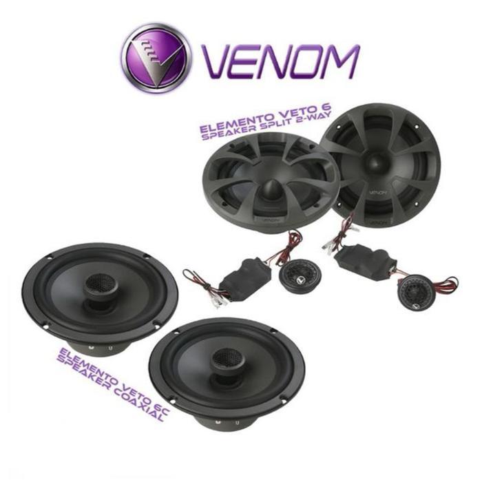 Paket Audio Mobil Full Set Sound System VENOM ELEMENTO VETO SERIES - Speaker