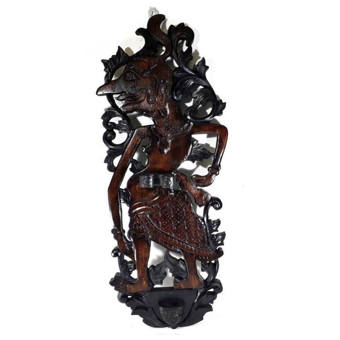 Blawong Keris Ukiran Punokawan Wayang Petruk Kayu Jati