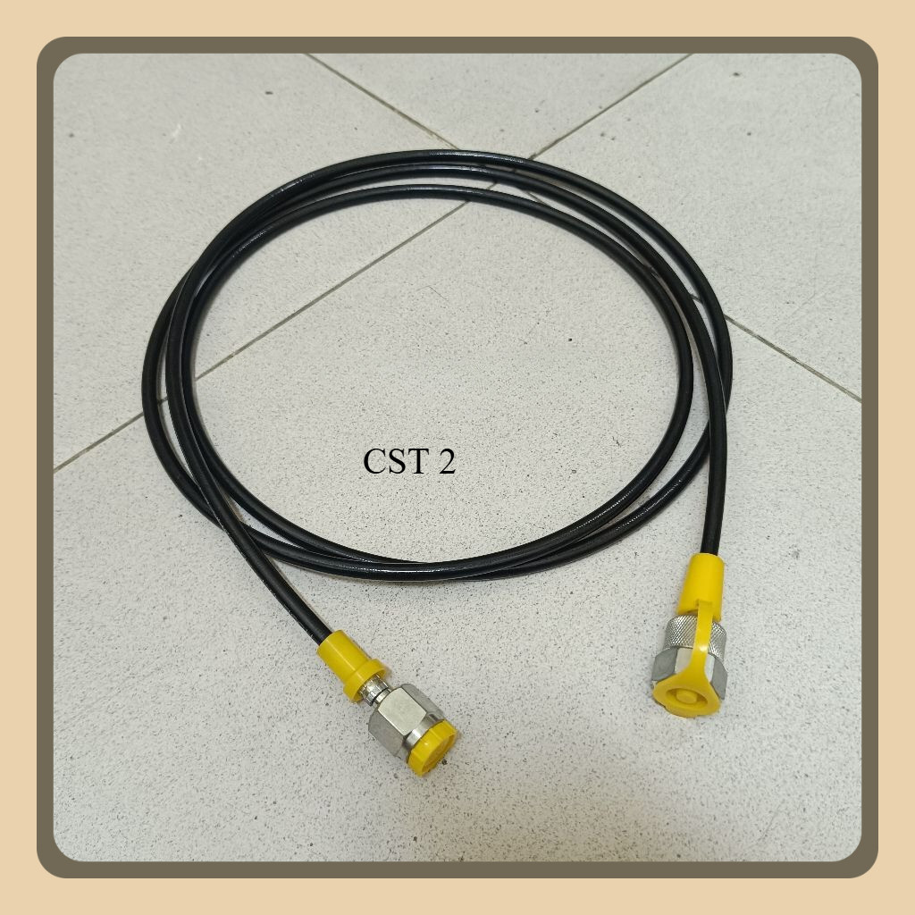 Hose Test Point Pressure Gauge Gate + Pin 500Cm