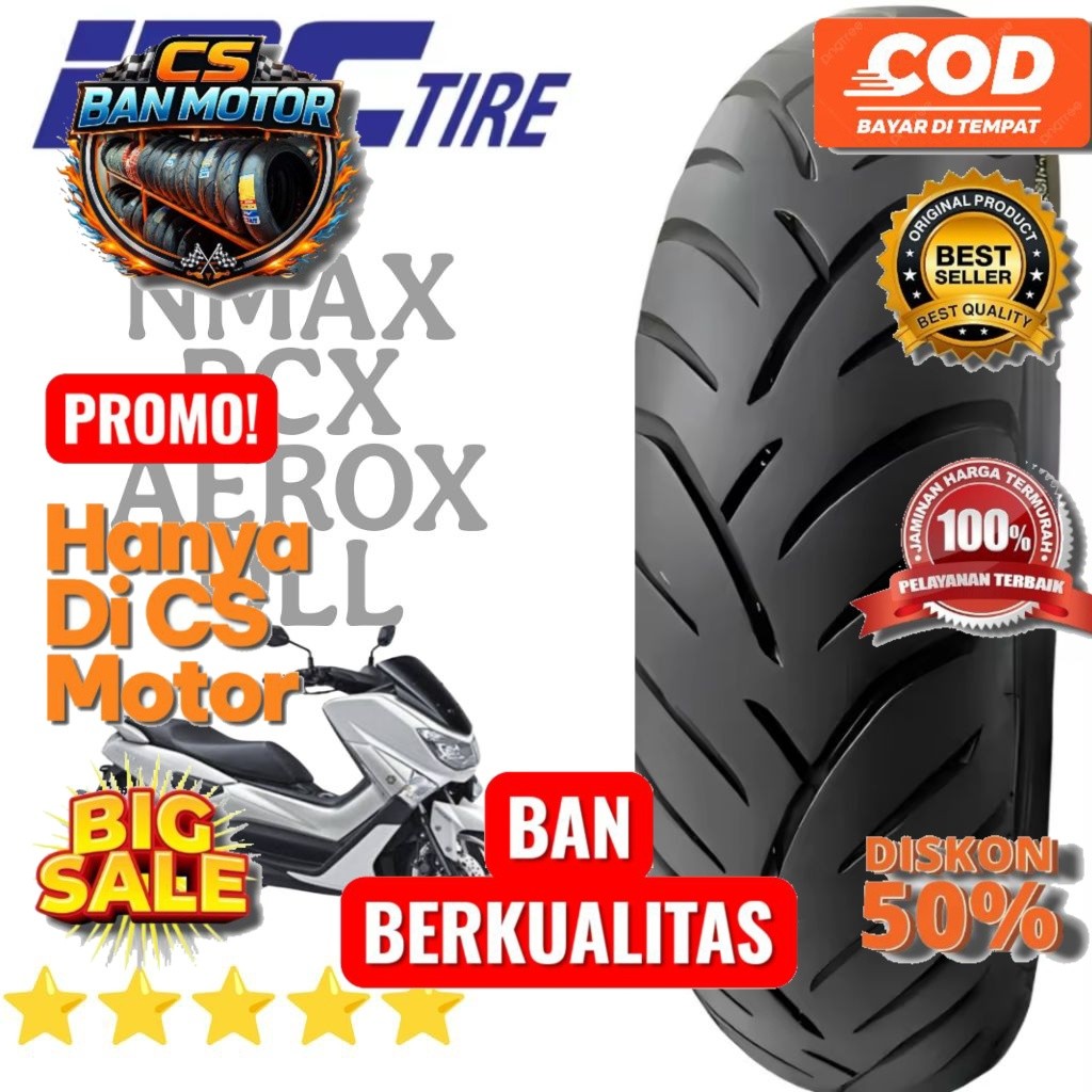 Ban Tubeless Nmax Aerox Pcx Merek Irc 110/80/13 Dan 130/80/13