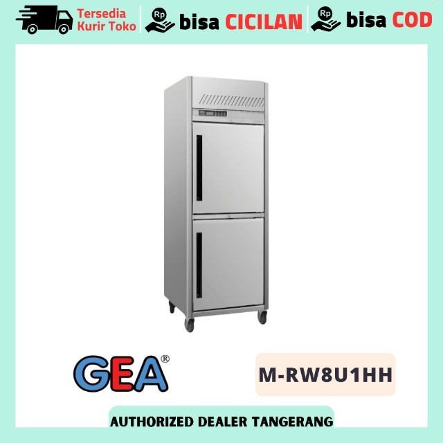 UPRIGHT CHILLER GEA M-RW8U1HH KULKAS CHILLER 2 PINTU STAINLESS