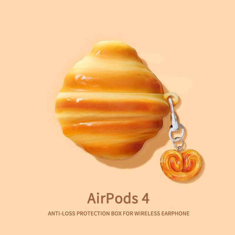 Toast Bread Donut ocolate Cookies Case for Apple AirPods 4 1 2 3 Generation Cover for AirPods Pro 2n