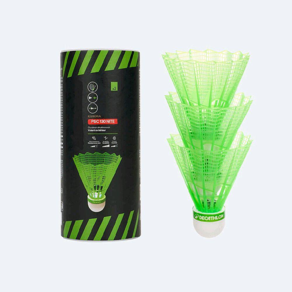 Shuttlecock Light Badminton malam night outdoor plastic Kok Plastik PSC130 3pcs