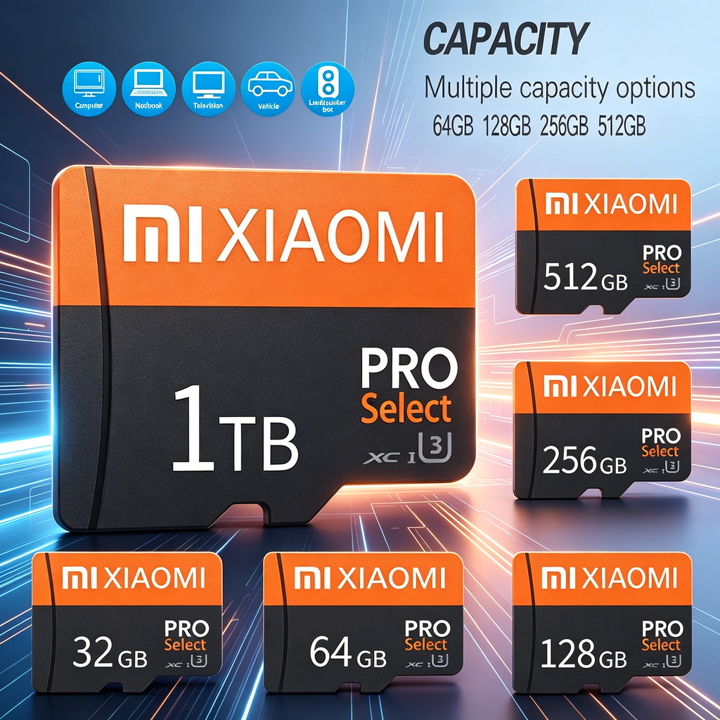 XiaoMi Micro SD Card 2TB/1TB/512GB/256GB/128GB Memory Card Kartu Memori Performasi Tinggi High-Speed