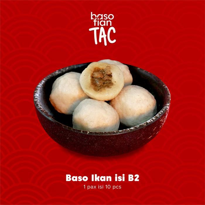 Baso Ikan isi B2 (Frozen isi 10pcs) / Bakso Ikan isi Daging Babi #TAC