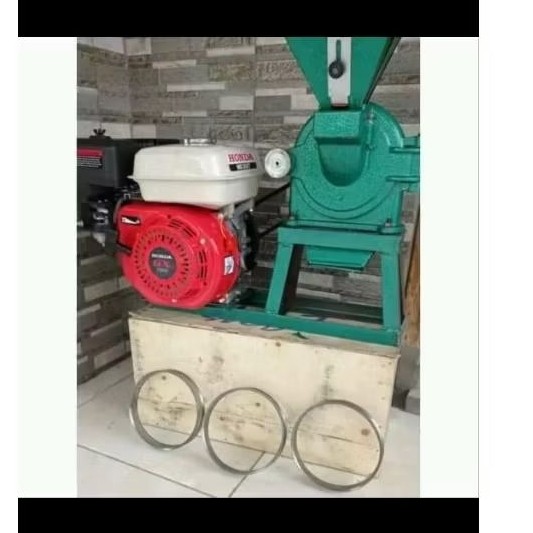 GILINGAN TEPUNG FFC15 + MESIN HONDA GX200 SIAP PAKAI