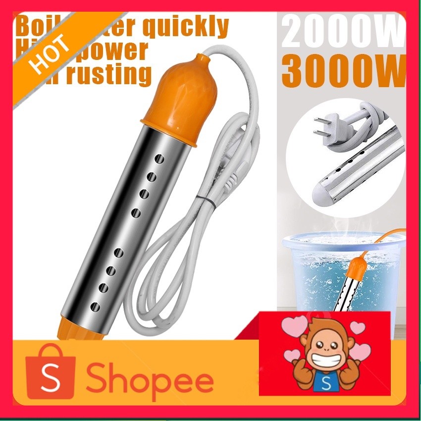 2000w/3000w Elemen Pemanas air Listrik Portable / Electric Water Heater Portable Kamar Mandi 220v