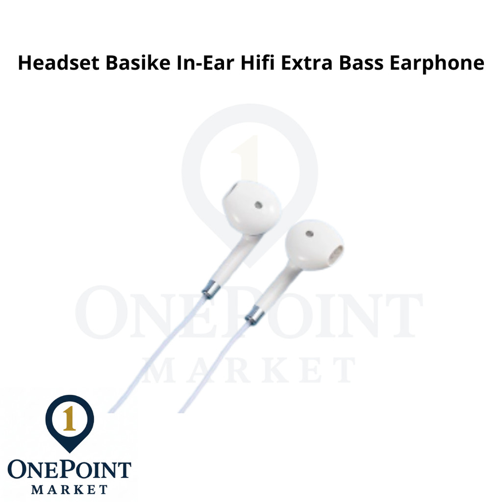 Headset Basike In-Ear Hifi Extra Bass Earphone