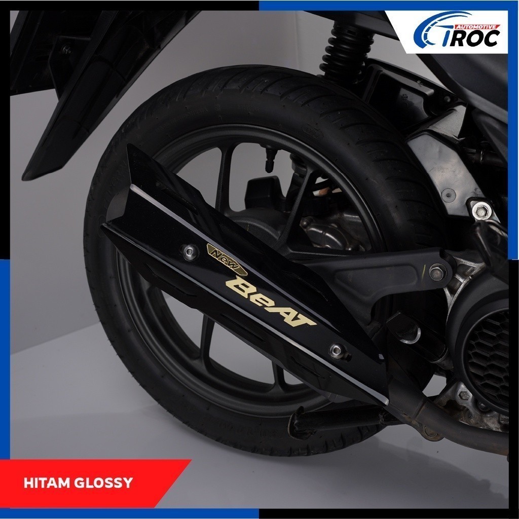 (rinaprasetyolaris) COVER KNALPOT BEAT AKSESORIS BEAT TUTUP COVER KENALPOT BEAT VARIASI TAMENG KNALP