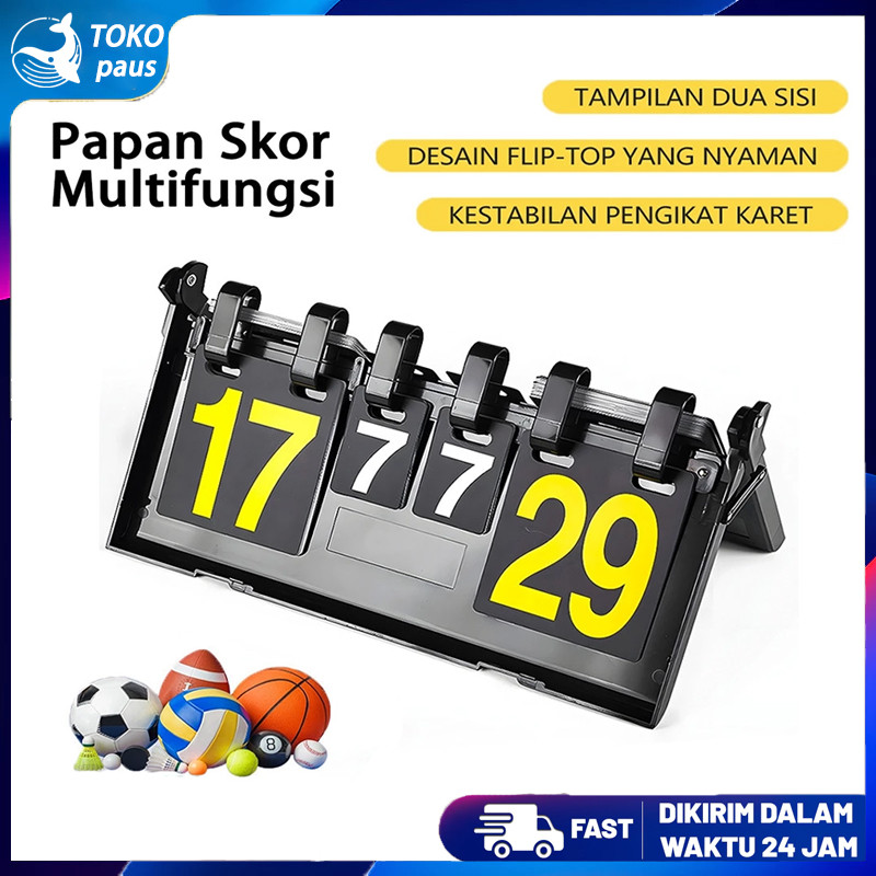 Kartu Skor papan Papan Skor 4 Digit /Untuk Berbagai Olahraga Dan Permainan /Seperti Bola Voli, Badmi