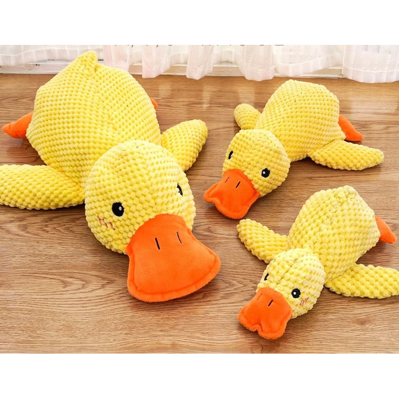 [Pet Wardrobe]Mainan hewan peliharaan mewah yang bisa berbicara, boneka bebek kuning kecil