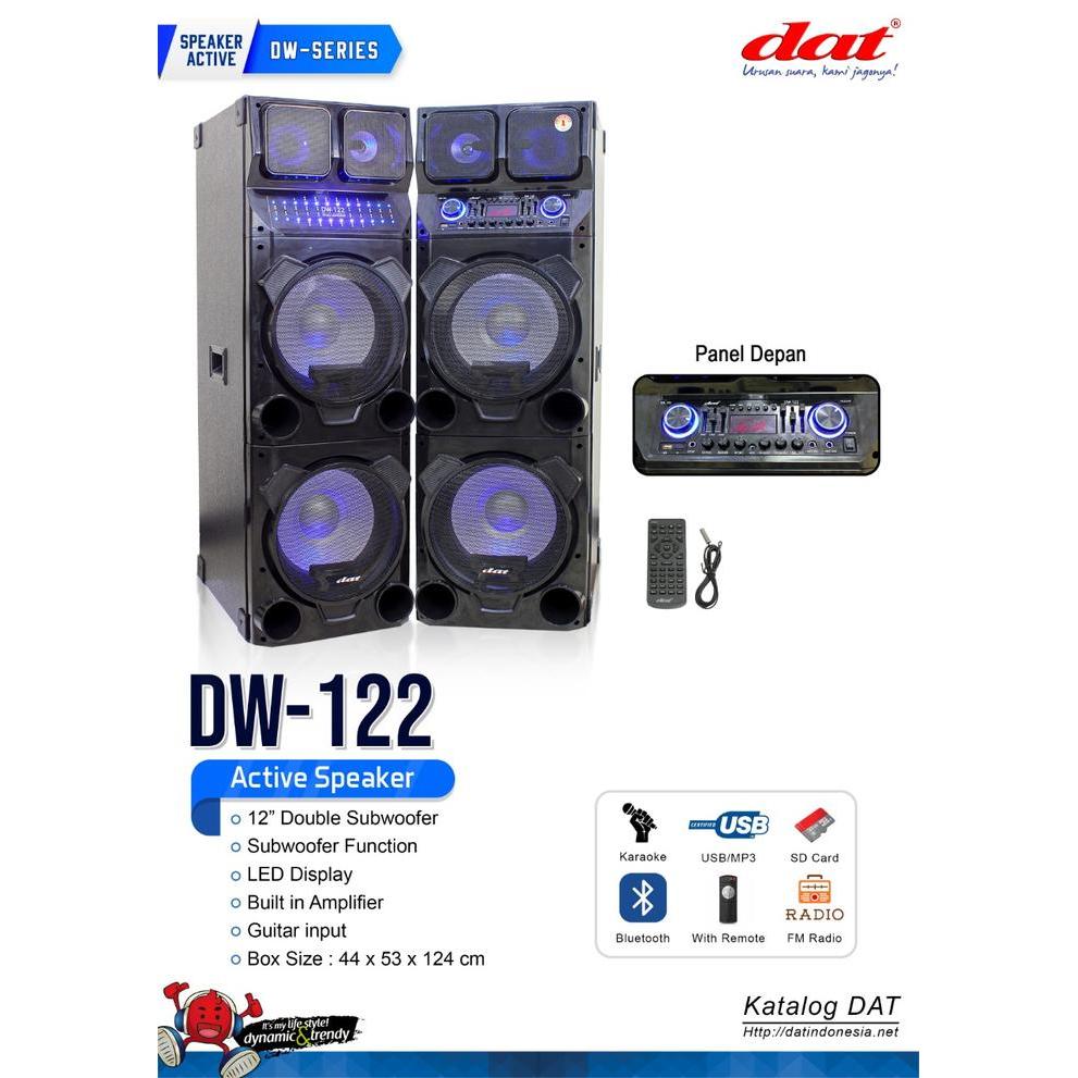 DAT DW-122 Speaker Bluetooth Aktif 12 Inch Double