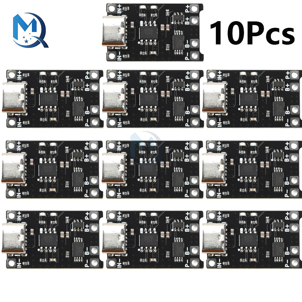 1-10Pcs DC4-8V TP4056 Li-ion Battery arging Module 1.2A Li-ion Battery arging Board Module Type C ar