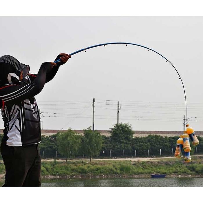 Joran Pancing Mini Antena Telescopic 7 Ruas 1.5M Reel Seat Jepit Hitam