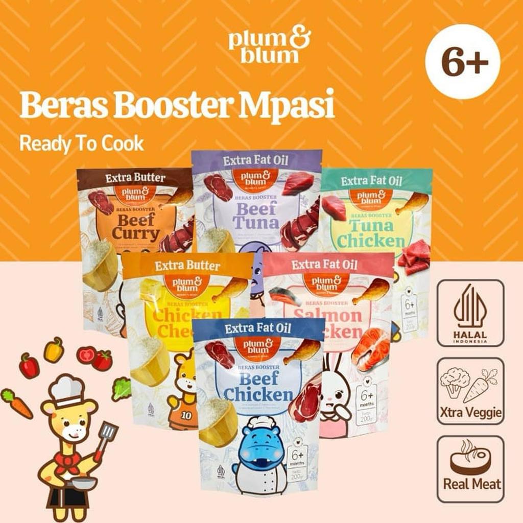PLUM & BLUM BERAS MPASI / PlumBlum Nasi Supernutrisi 6 bulan 200gr