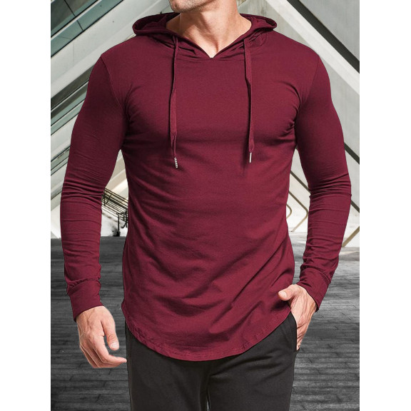 COD Kaos kupluk panjang polos terbaru / hoodie polos lengan panjang murah / baju olahraga pria wanit