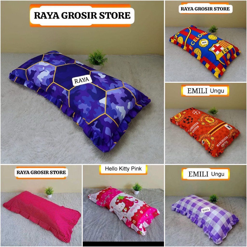 SARUNG BANTAL CINTA BESAR MURAH Sarung bantal CINTA Motif dan karakter ukuran 100X50 cm