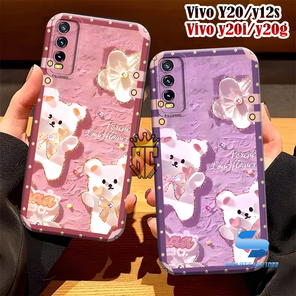 Softcase VIVO Y12S Y20 Y20S Y20A Y20SG Y20I Fashion Case Motif Boneka Cute - Case Cute - Case Vivo -