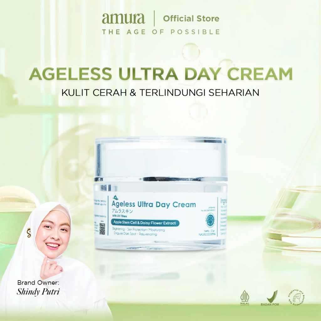 AMURA AGELESS ULTRA DAY CREAM 10GR l Cream Siang