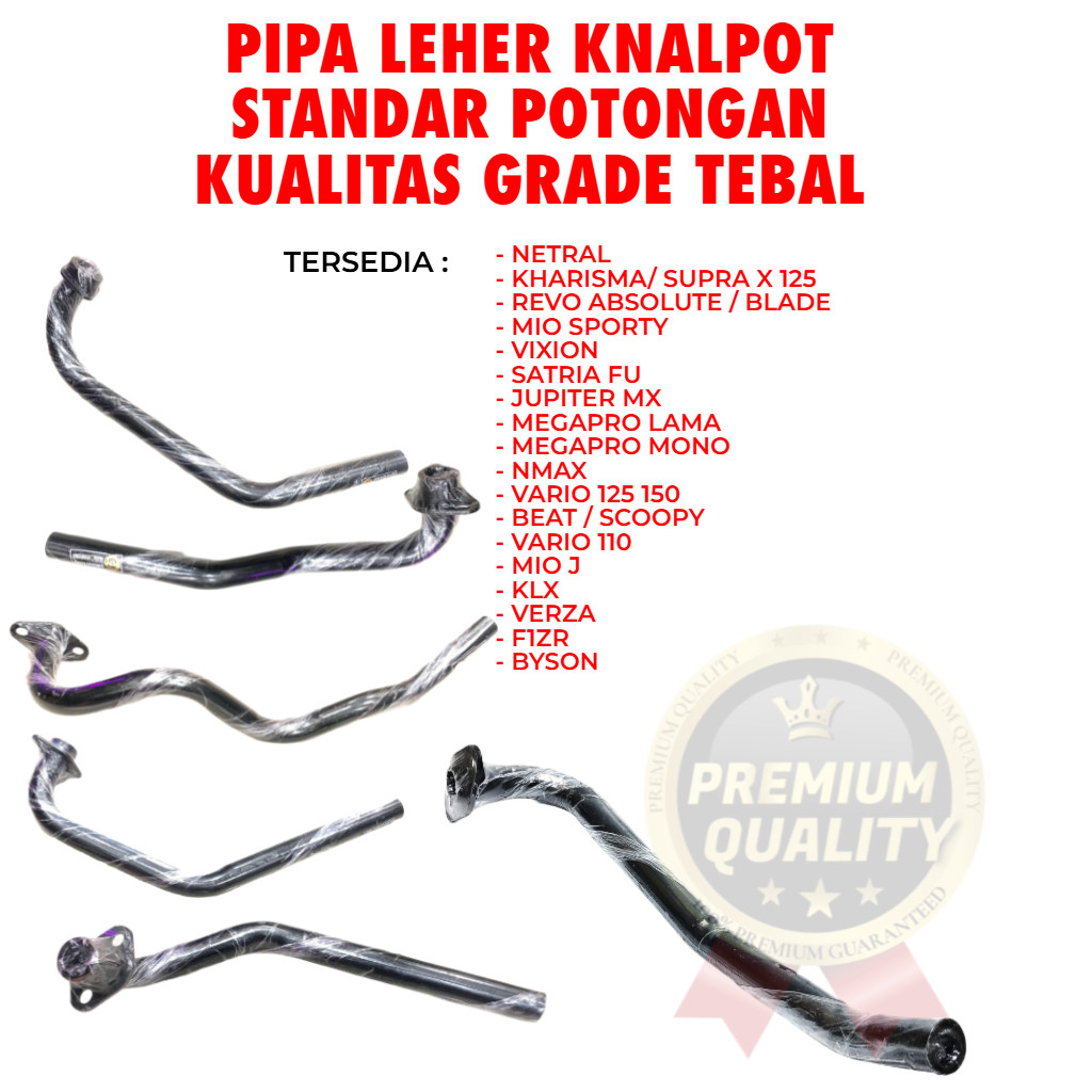 LEHER KNALPOT NETRAL SUPRA X FIT LAMA NEW REVO GRAND WIN REVO ABSOLUTE SUPRA X 125 JUPITER MX MIO ME