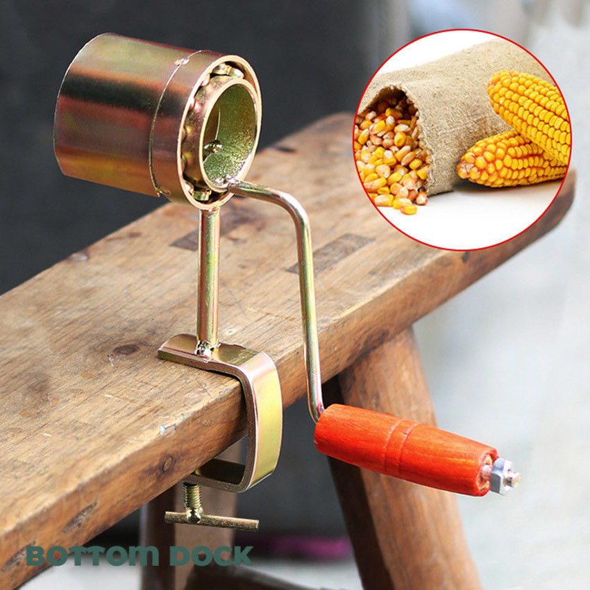 Alat Perontok Pemipil Jagung Kering Manual Hand Crank Perontok Pengupas Jagung Alat Pipil Jagung Pem