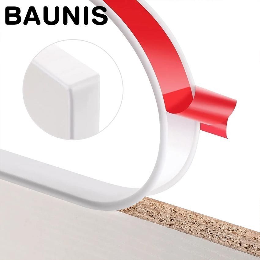 Baunis Edging HPL Ukuran 22 x 1.5 mm, U-Type Bahan Plastik + Karet, Panjang 2 Meter