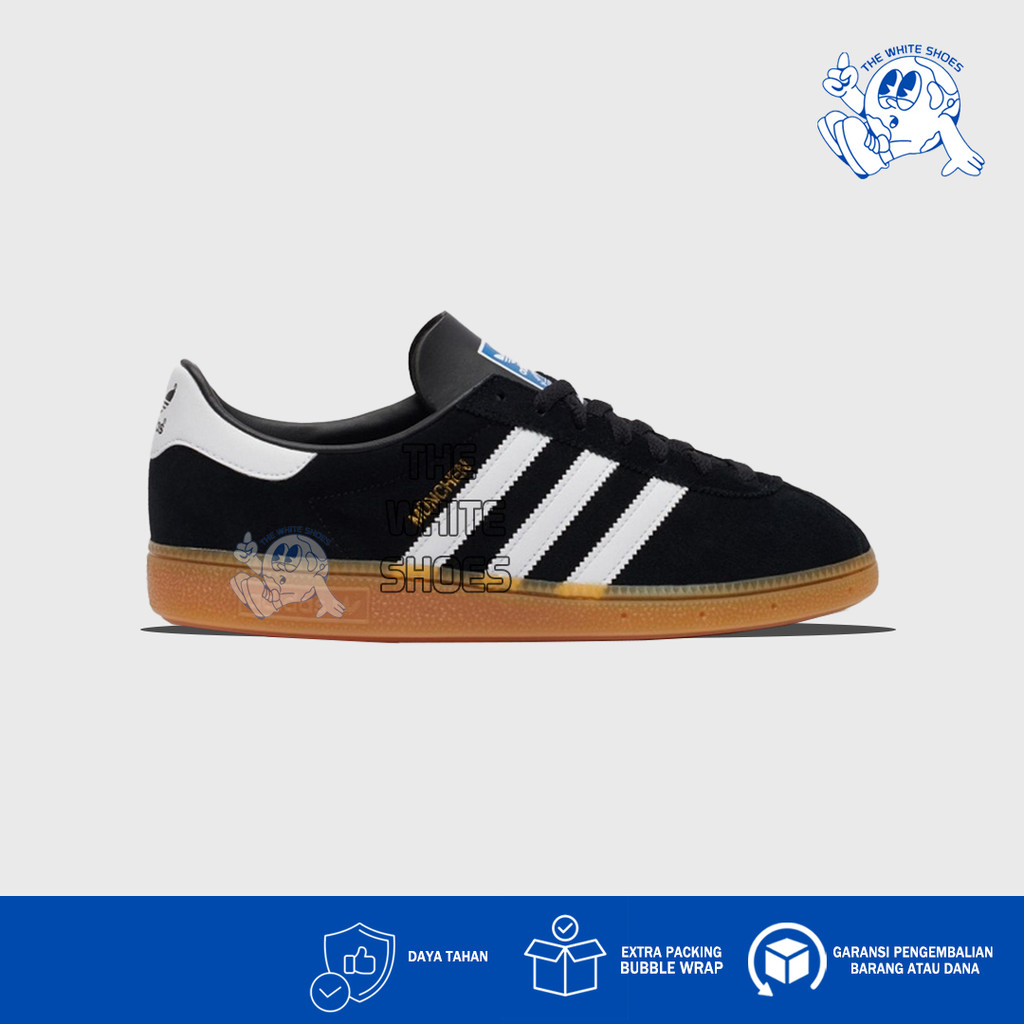 Sepatu Adidas Munchen Black Gum