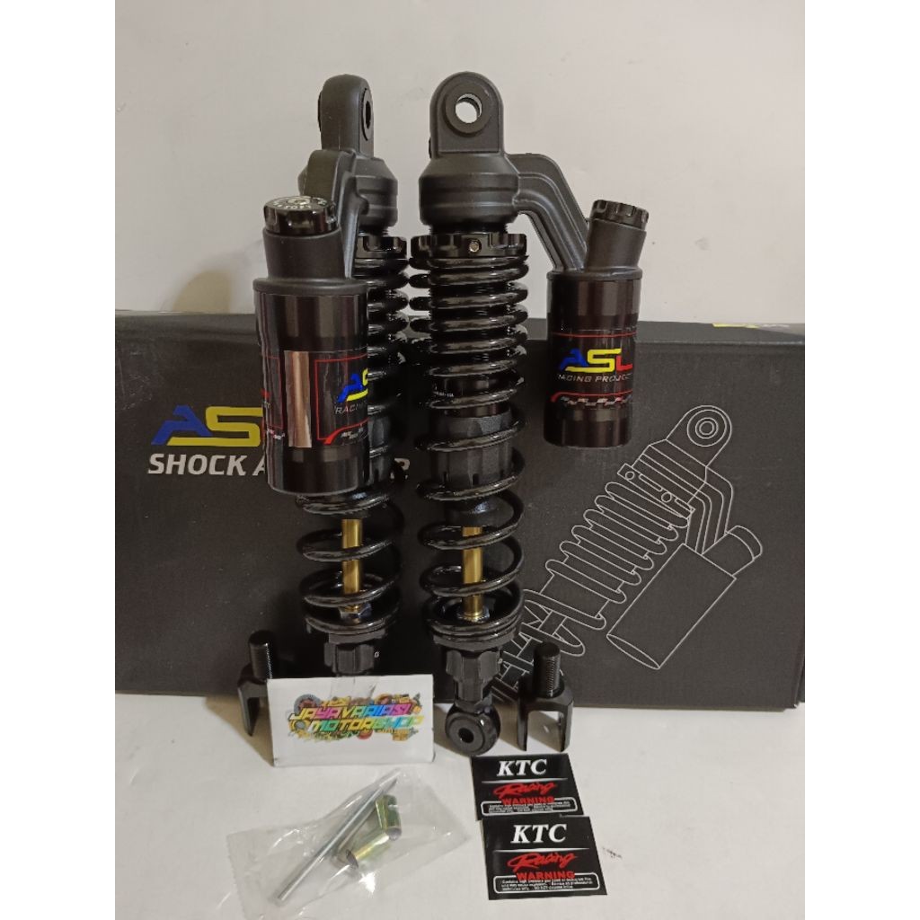 TERMURAH (BONUS STICKER)~ SHOCKBREAKER SHOCK ASL MODEL EXTREME DOUBLE TABUNG ATAS UK 280MM-310MM-340