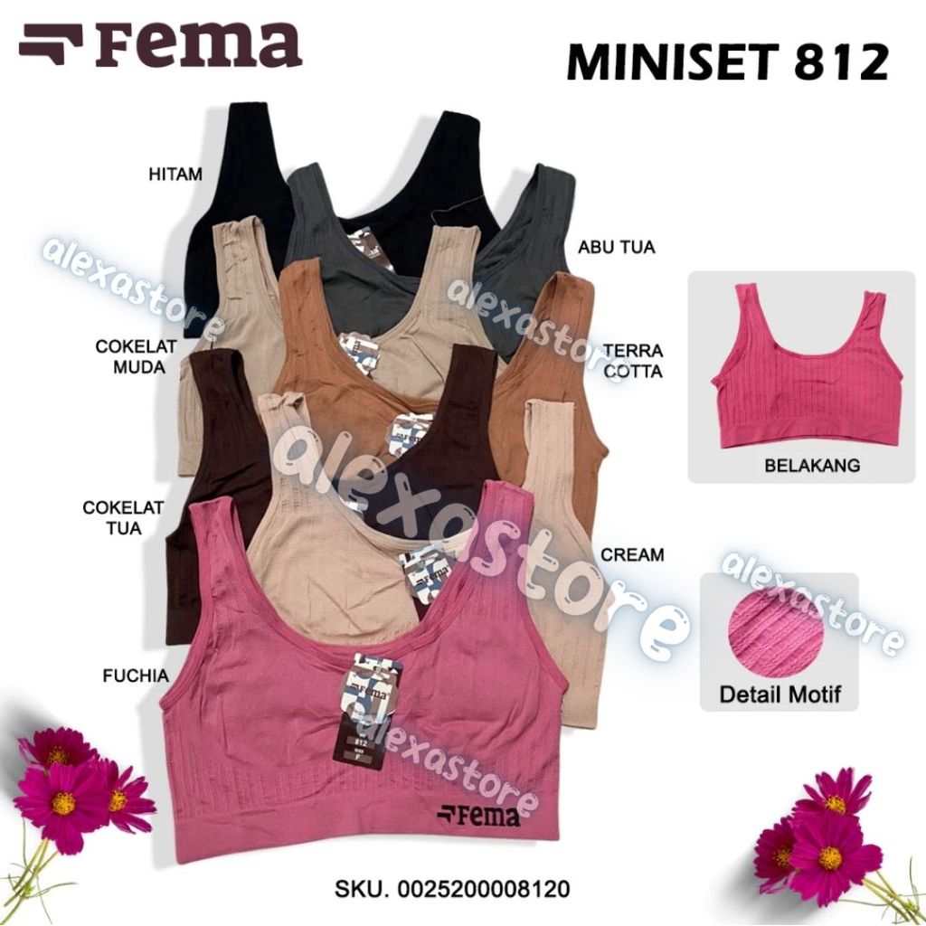 Miniset Bra rajut wanita dewasa - bra remaja tanpa busa fema premium quality