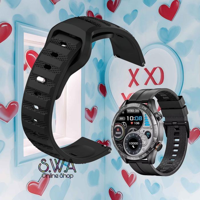Strap Rubber Silicone Silikon Karet Bintik Watch Band Haylou Solar 5 Ls5 Pro Rs5 L19 L19 Iron N1 Acc