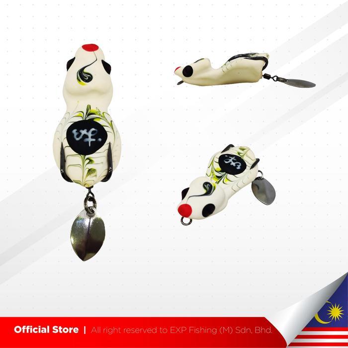 EXP Zombie Frog Soft Rubber Frog Snakehead Fishing Lure 50mm 9g Blade Spinning Umpan Pancing Ikan Ga