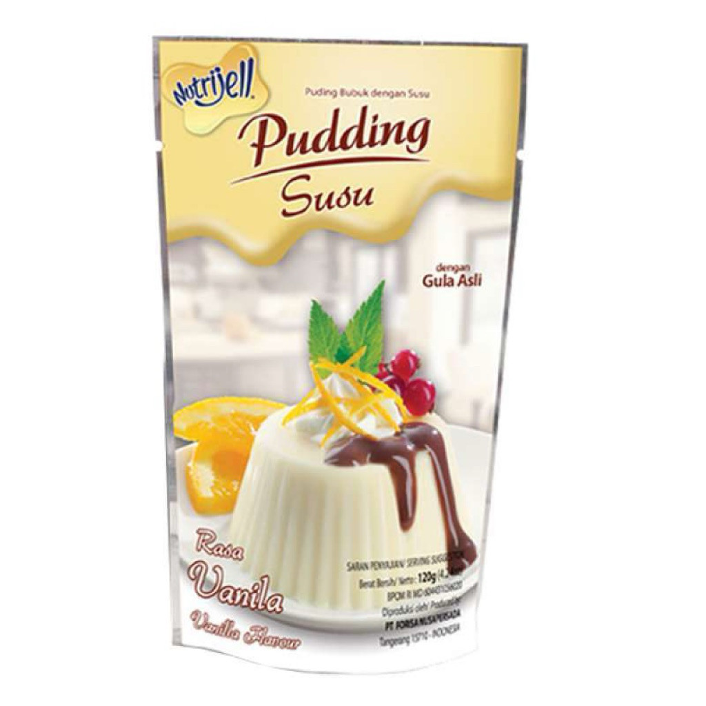 Nutrijell Pudding Susu Vanilla 145g isi 36 pcs - KARTONAN - CARGO - JL