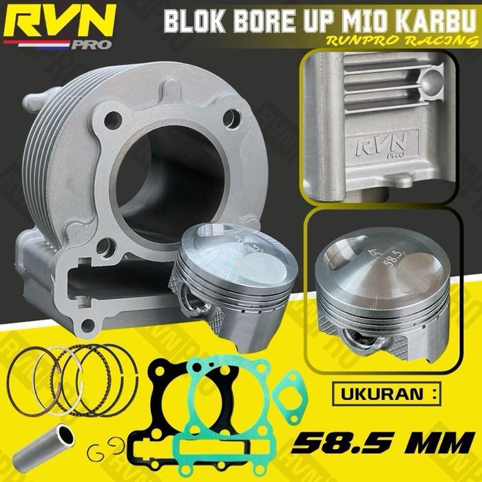 BLOK SEHER BORING PAKET BOREUP MIO MIO SOUL NOUVO 58,5 58 54 61 63 MM ORIGINAL RVN THAILAND FREE PAK