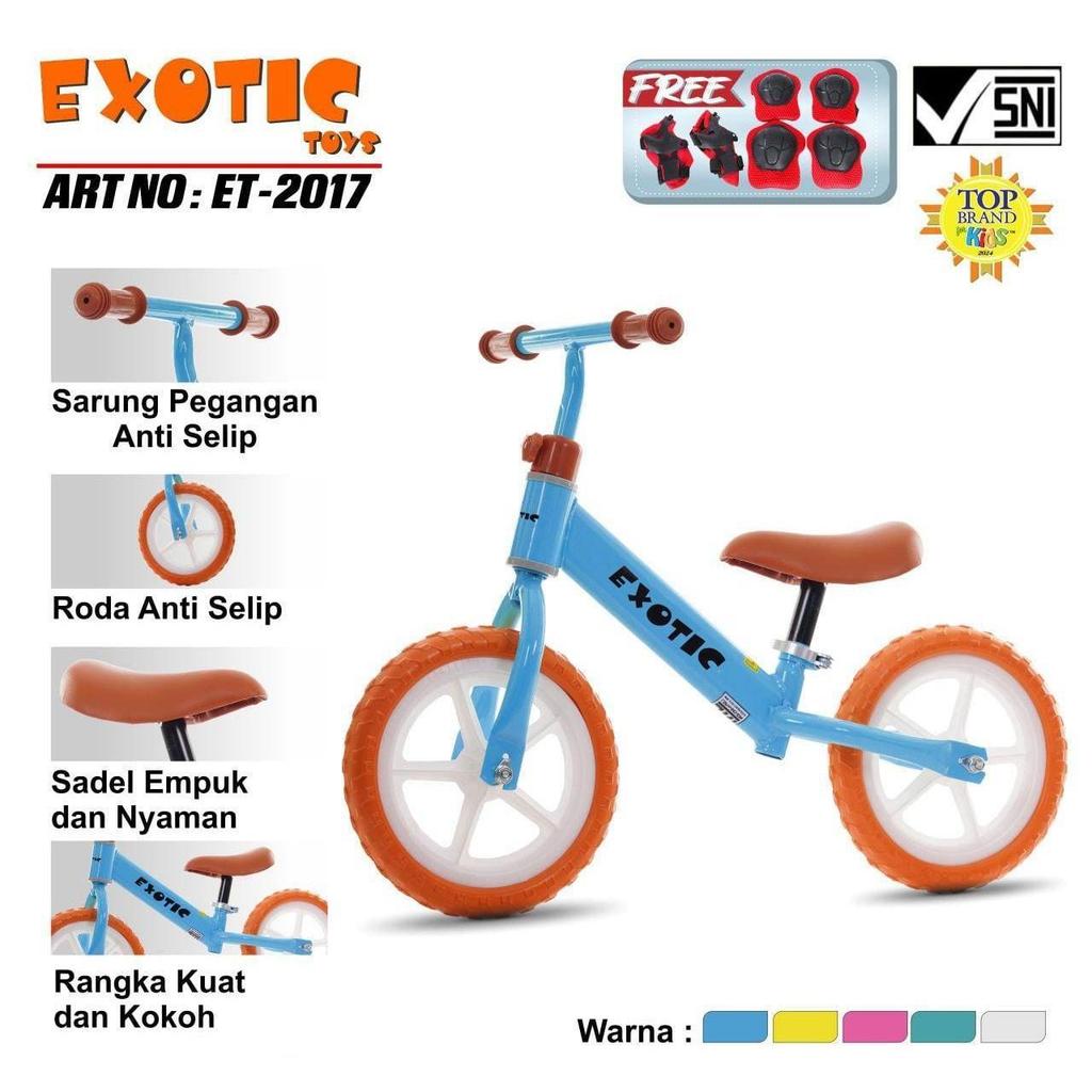 Sepeda Murah Exotic Balance Bike ET-2017 Sepeda Anak Ban AVA
