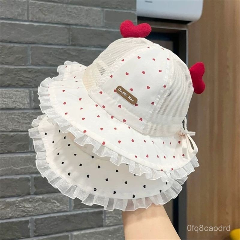 Baby Hat Summer Mesh Cool Hat for Girls Infant Small Age Bucket Hat